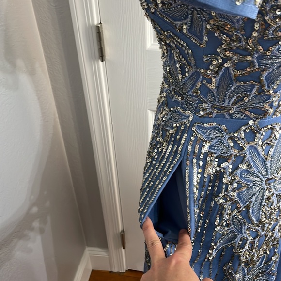 Aidan Maddox beaded cocktail dress size 0 - Picture 11 of 17